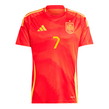 MORATA #7 Spain Home Soccer Jersey Euro