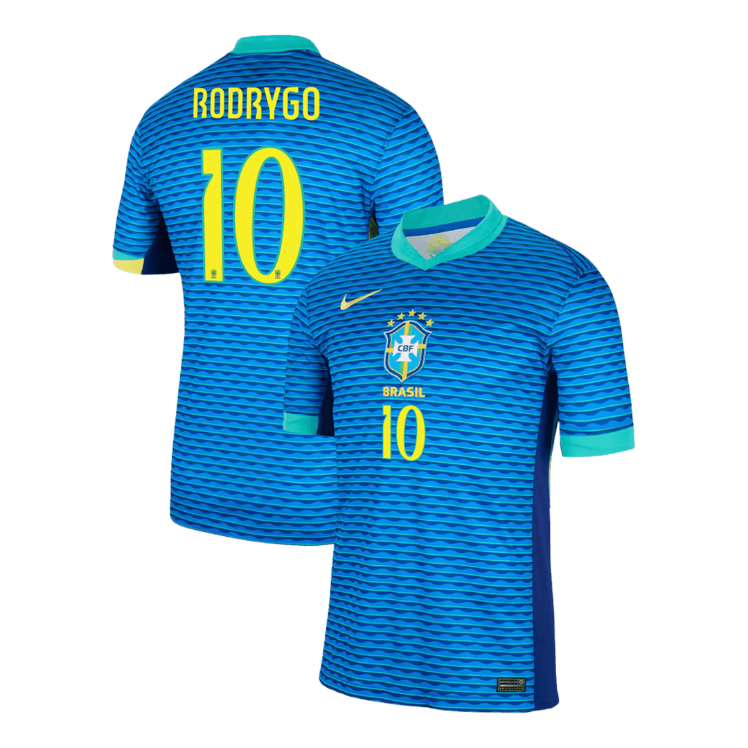 RODRYGO #10 Brazil Away 2024 Copa America Cup Jersey