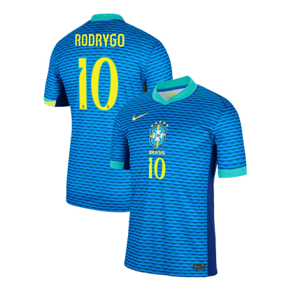 RODRYGO #10 Brazil Away 2024 Copa America Cup Jersey
