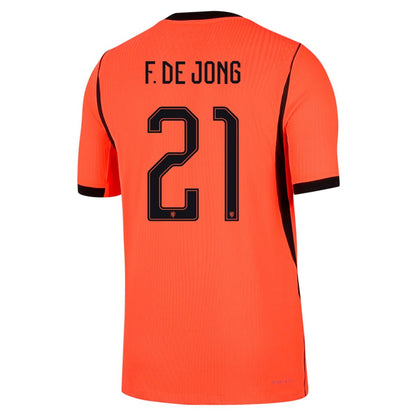 [Authentic] F.DE JONG #21 Netherlands Home 2026 World Cup Jersey