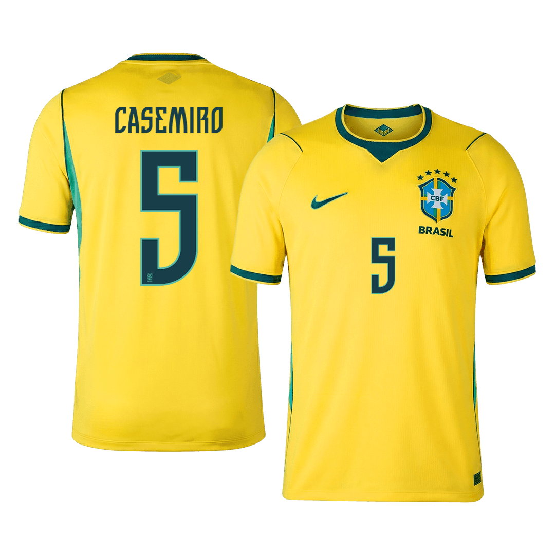CASEMIRO #5 Brazil Home Soccer Jersey 2026