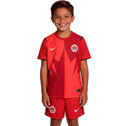 Kids Canada Home Soccer Kit 2026 World Cup Jersey