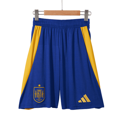 Spain Home Soccer Shorts Euro