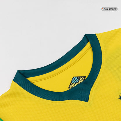 Kids Brazil Home Soccer Kit 2026 World Cup Jersey