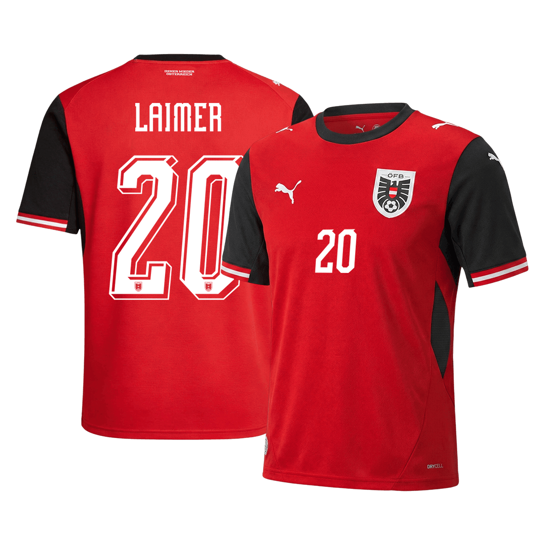 LAIMER #20 Austria Home 2026 World Cup Jersey