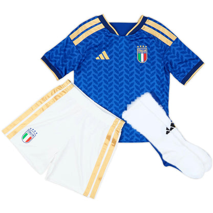 Kids Italy Home Full Soccer Kit 2026 World Cup Jersey