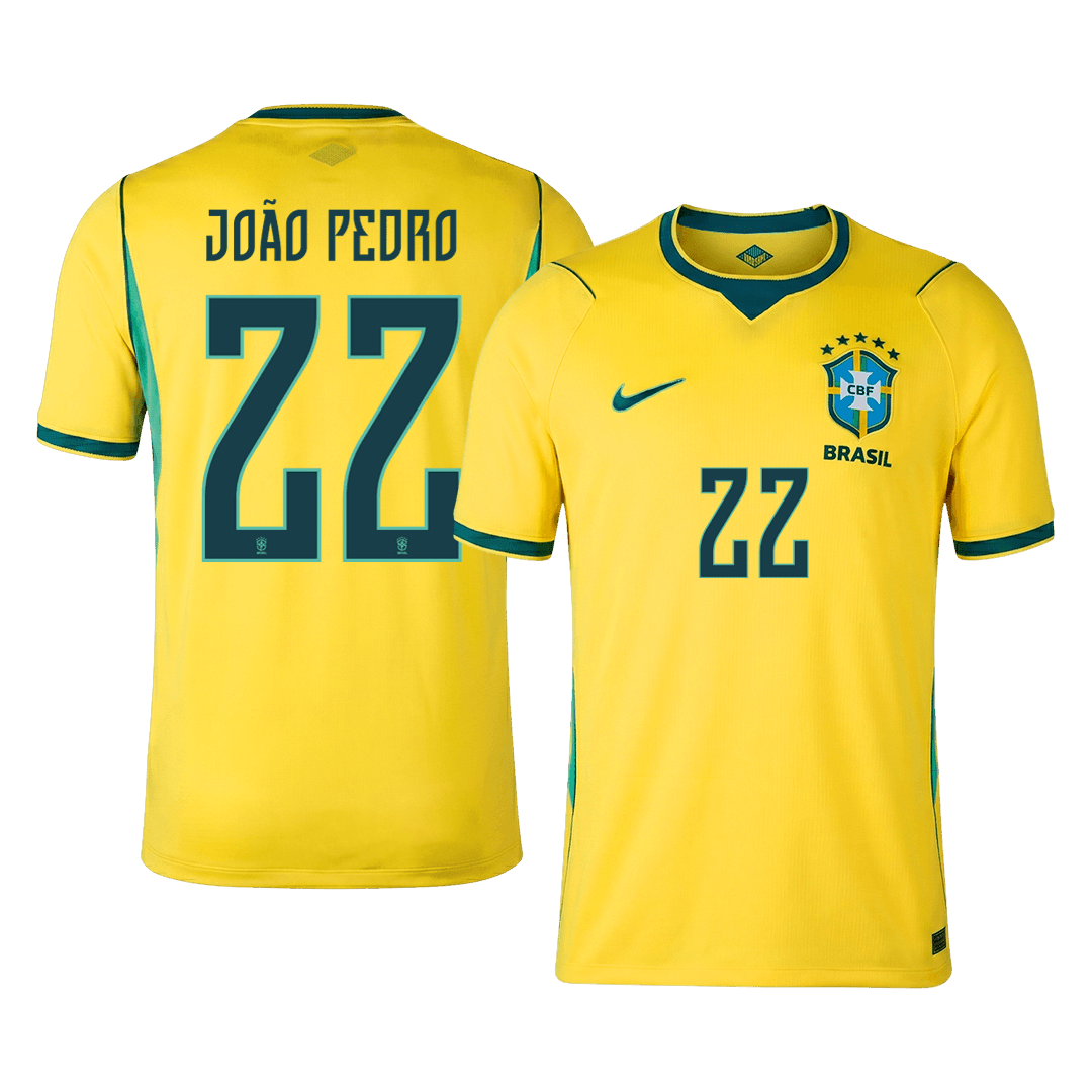 JOÃO PEDRO #22 Brazil Home Soccer Jersey 2026