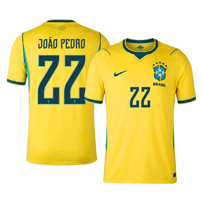 JOÃO PEDRO #22 Brazil Home Soccer Jersey 2026