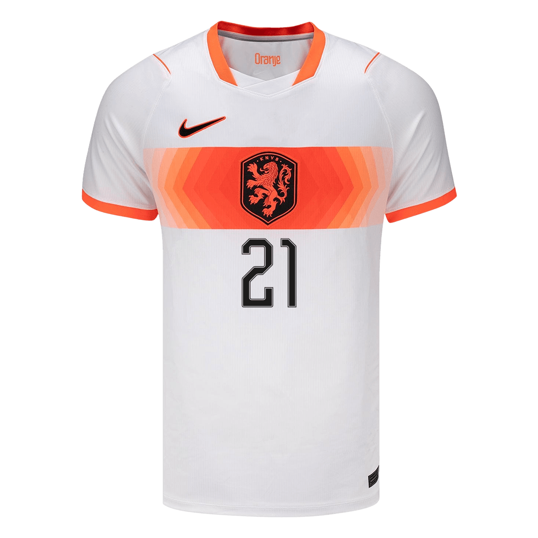 F.DE JONG #21 Netherlands Away Soccer Jersey 2026