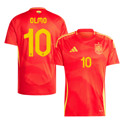 OLMO #10 Spain Home Soccer Jersey Euro