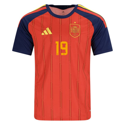 Lamine Yamal #19 Spain Home 2026 World Cup Jersey