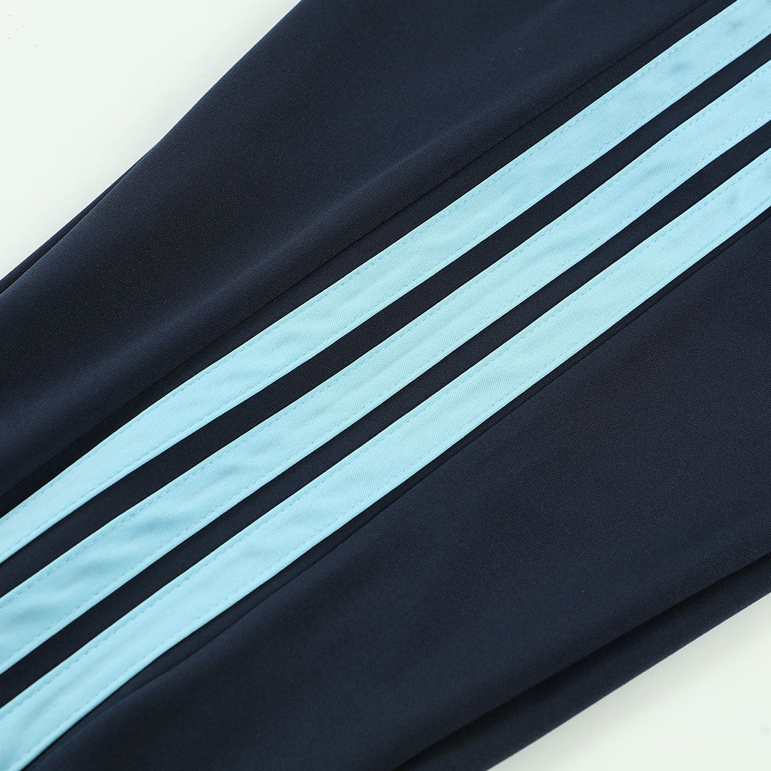 Kids Argentina Zipper Sweatshirt Soccer Kit (Top + Pants) Navy 2026