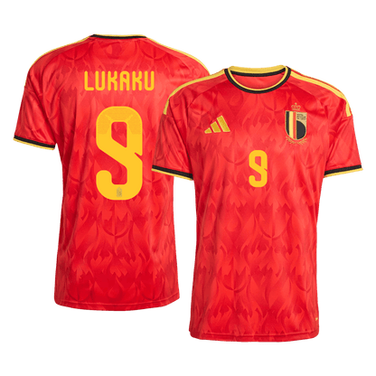 LUKAKU #9 Belgium Home Soccer Jersey 2026