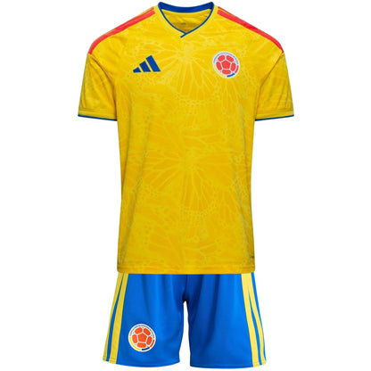 Kids Colombia Home Soccer Kit 2026 World Cup Jersey