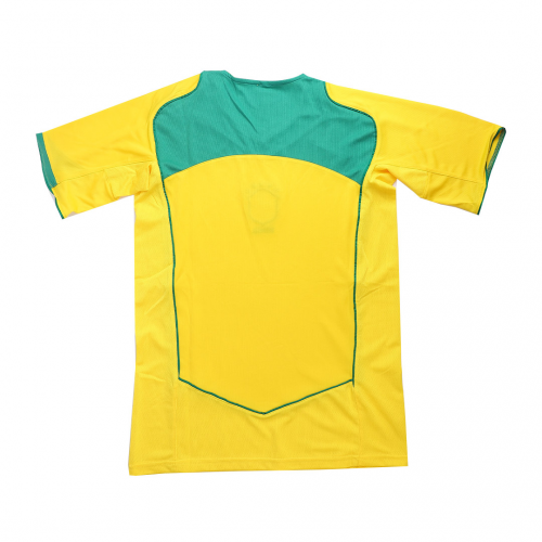 Ronaldinho #10 Retro Brazil Home Jersey 2004