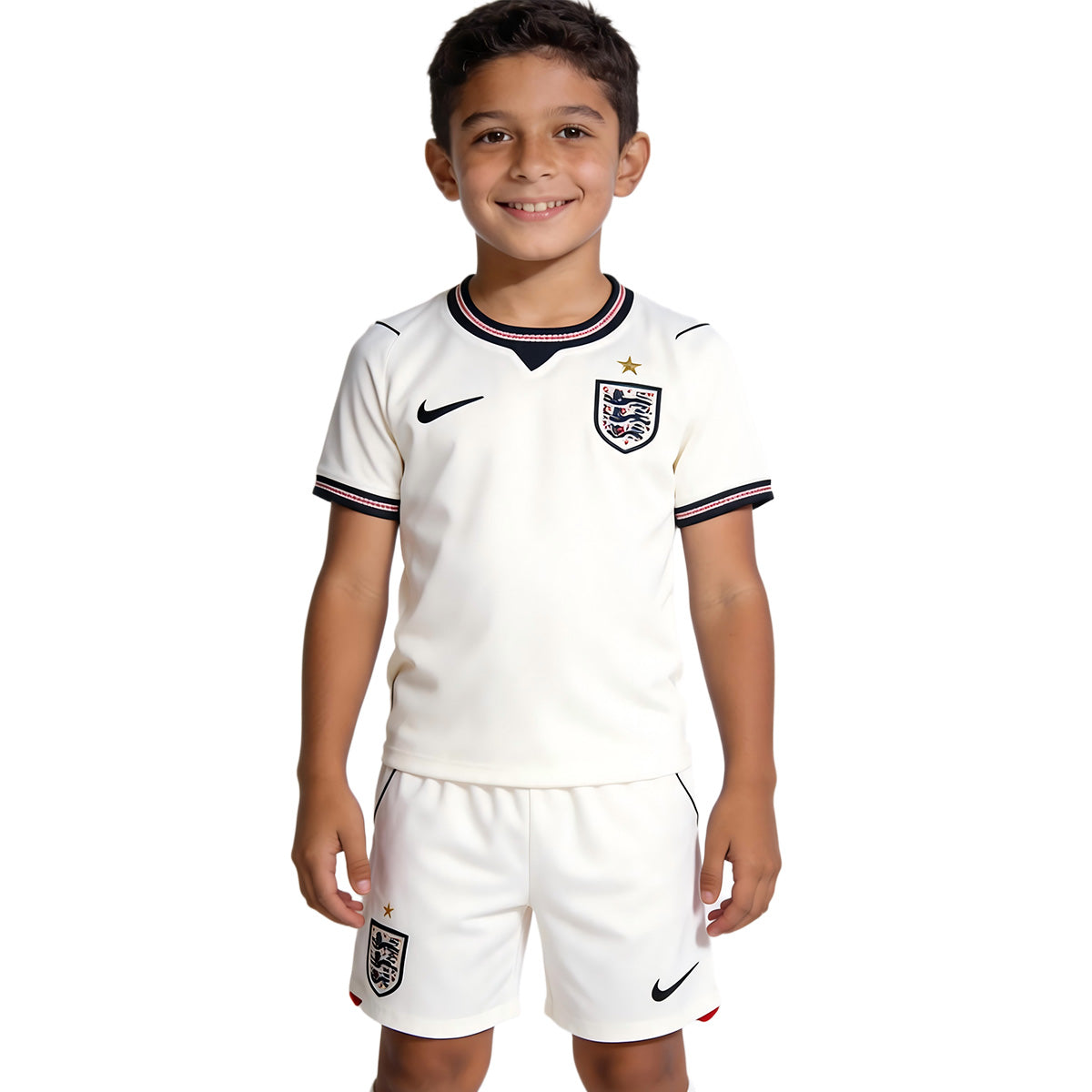 Kids England Home Soccer Kit 2026 World Cup Jersey