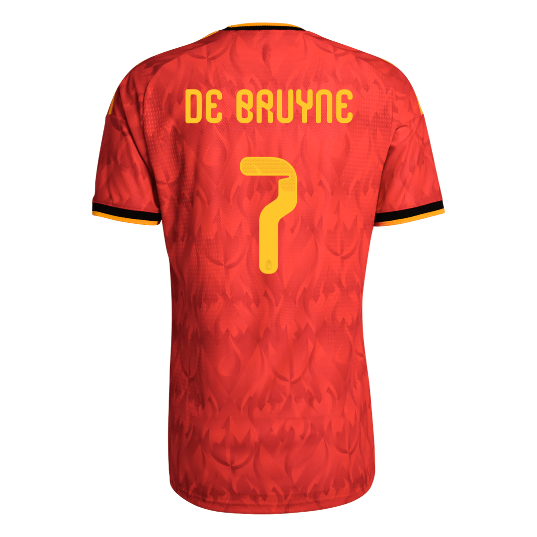 DE BRUYNE #7 Belgium Home Soccer Jersey 2026 Player Version