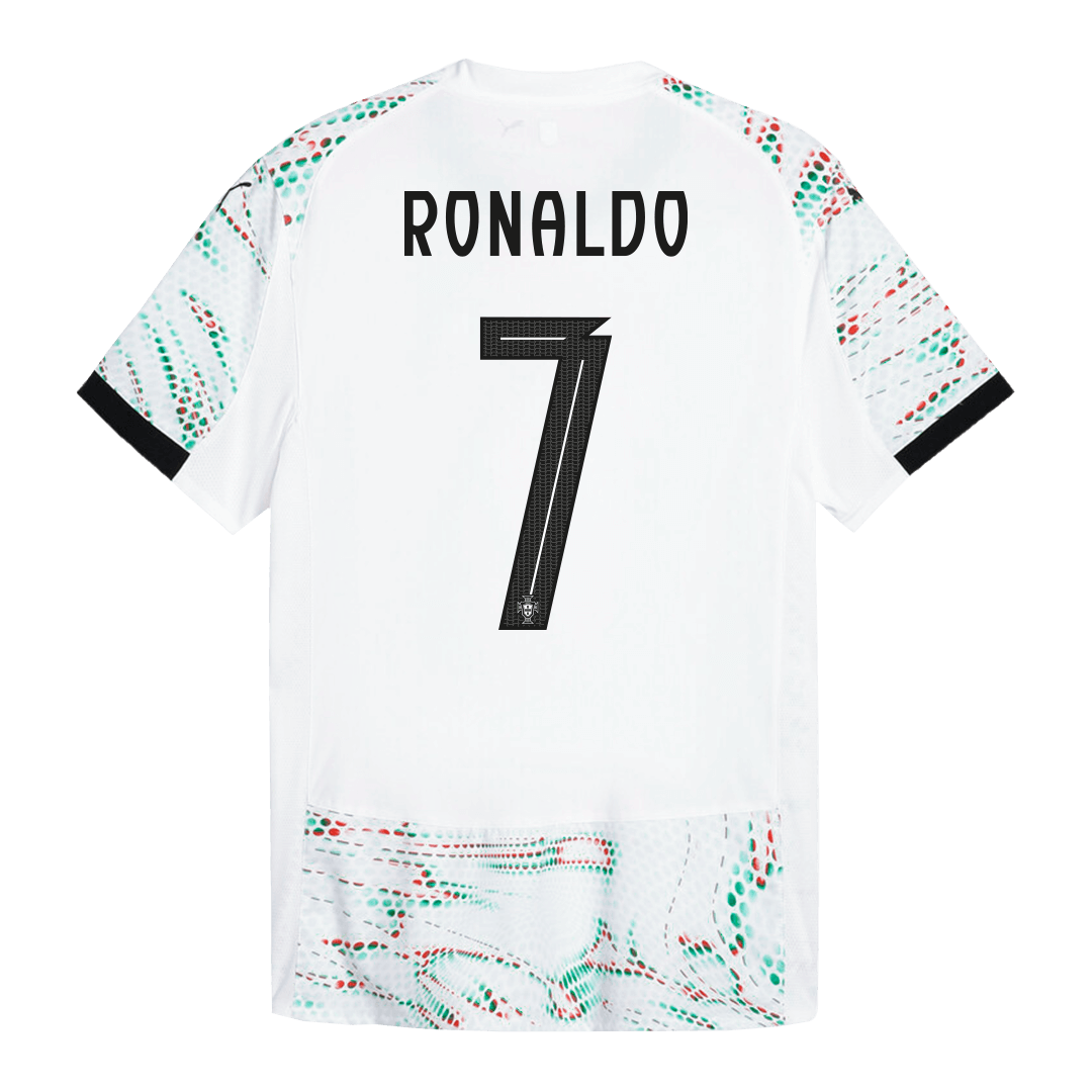 Authentic RONALDO #7 Portugal Away Soccer Jersey 2025