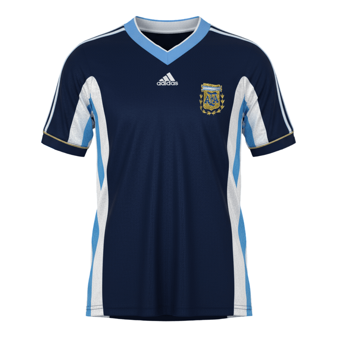 Retro 1998 Argentina Away Soccer Jersey