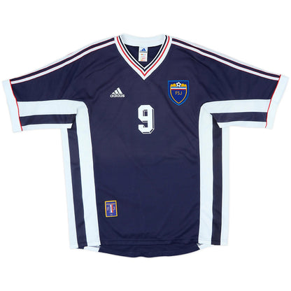 Mijatovic #9 Retro Yugoslavia Home Jersey World Cup 1998