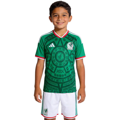 Kids Mexico Home Soccer Kit 2026 World Cup Jersey
