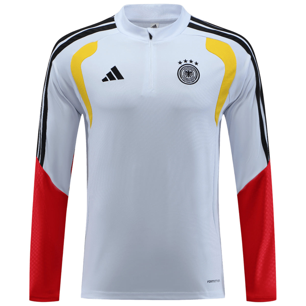 Germany Zipper Sweatshirt Soccer Kit (Top + Pants) White 2026