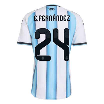 E. FERNÁNDEZ #24 Argentina Home Soccer Jersey 2026 Player Version