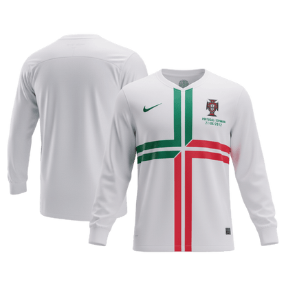 Retro 2012 Portugal Away Long Sleeve Soccer Jersey