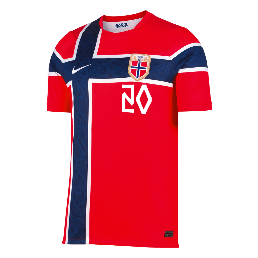 NUSA #20 Norway Home Soccer Jersey 2026