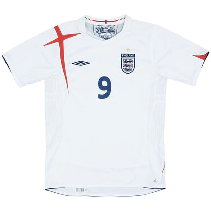 Rooney #9 Retro England Home Jersey World Cup 2006