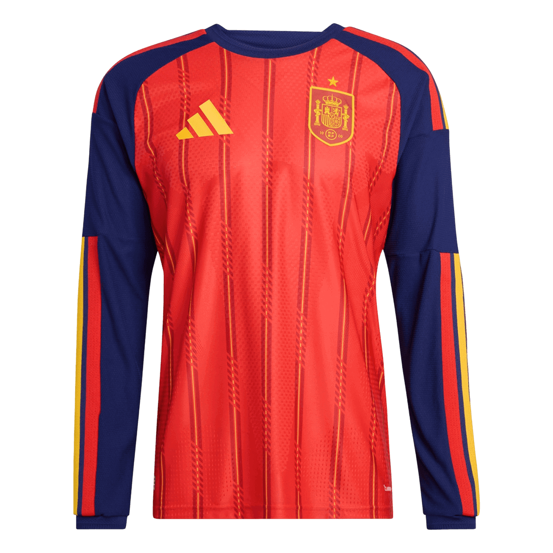 Spain Home Long Sleeve Soccer Jersey 2026