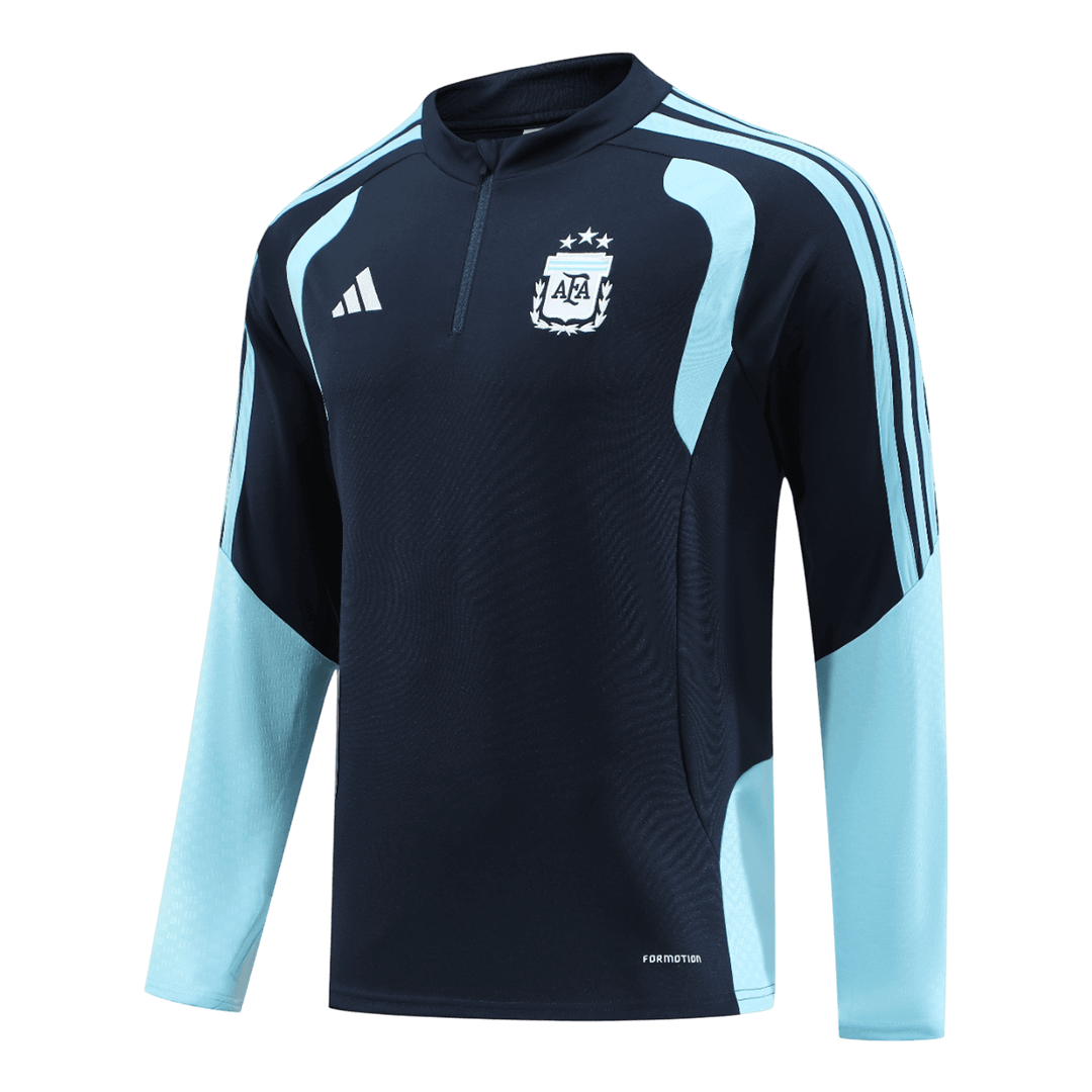 Argentina Zipper Sweatshirt Soccer Kit (Top + Pants) Navy 2026