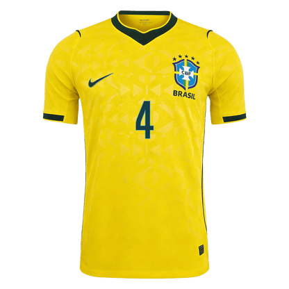 MARQUINHOS #4 Brazil Home Soccer Jersey 2026 Player Version