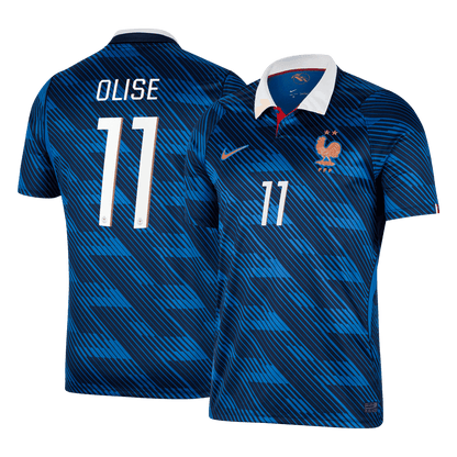 OLISE #11 France Home Soccer Jersey 2026