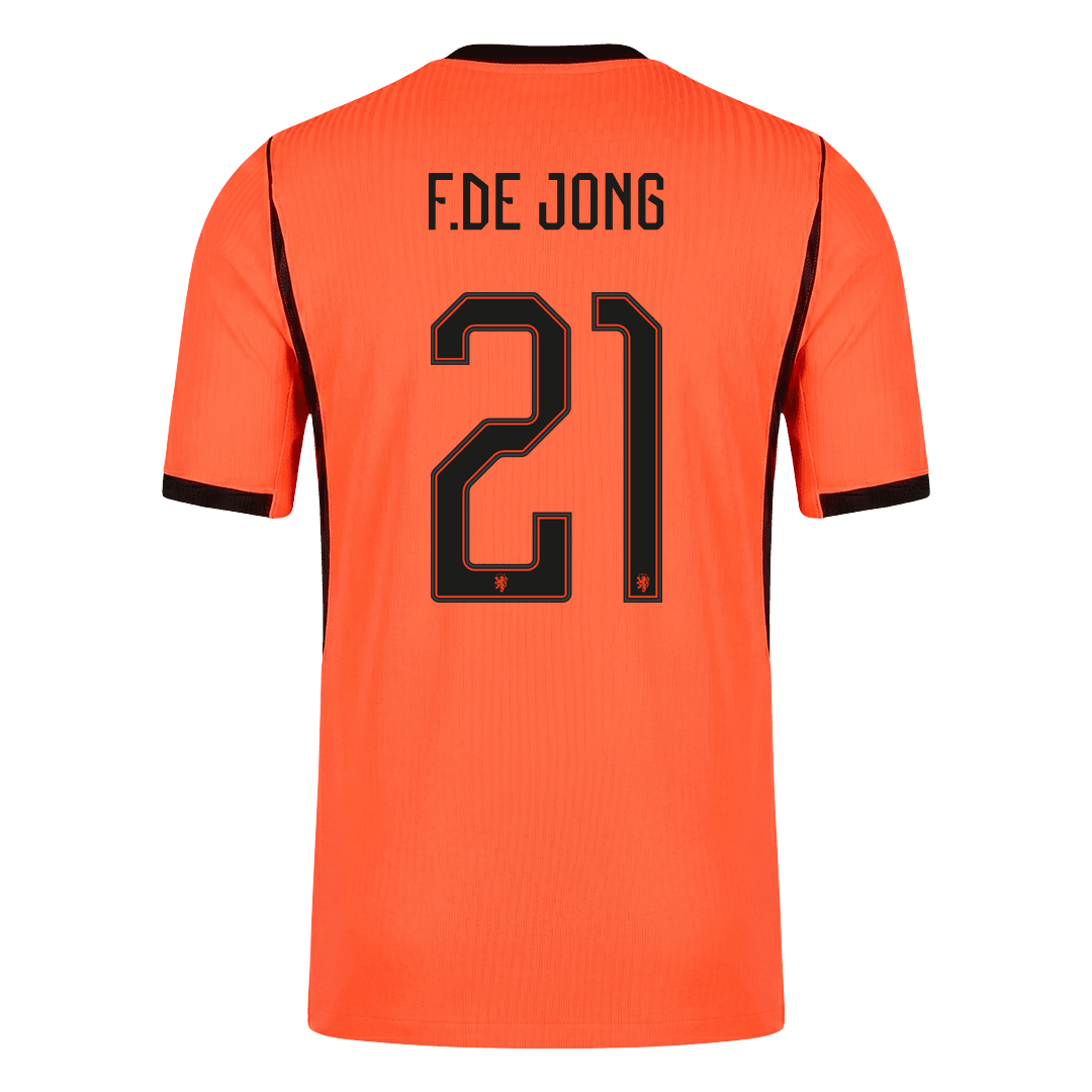 F.DE JONG #21 Netherlands Home Soccer Jersey 2026 Player Version