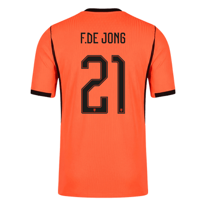 F.DE JONG #21 Netherlands Home Soccer Jersey 2026 Player Version
