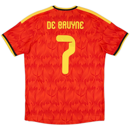 [Authentic] De Bruyne #7 Belgium Home 2026 World Cup Jersey
