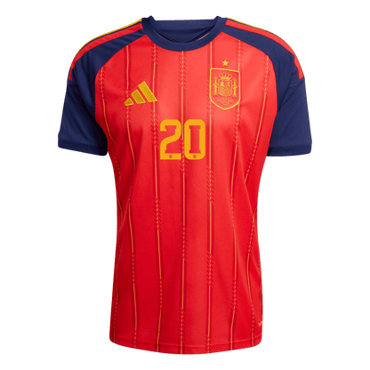 PEDRI #20 Spain Home Soccer Jersey 2026
