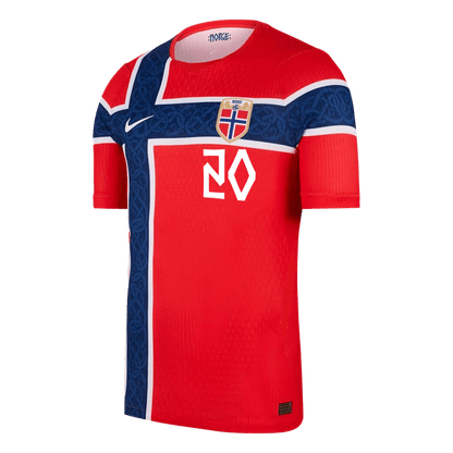 NUSA #20 Norway Home Soccer Jersey 2026 Player Version