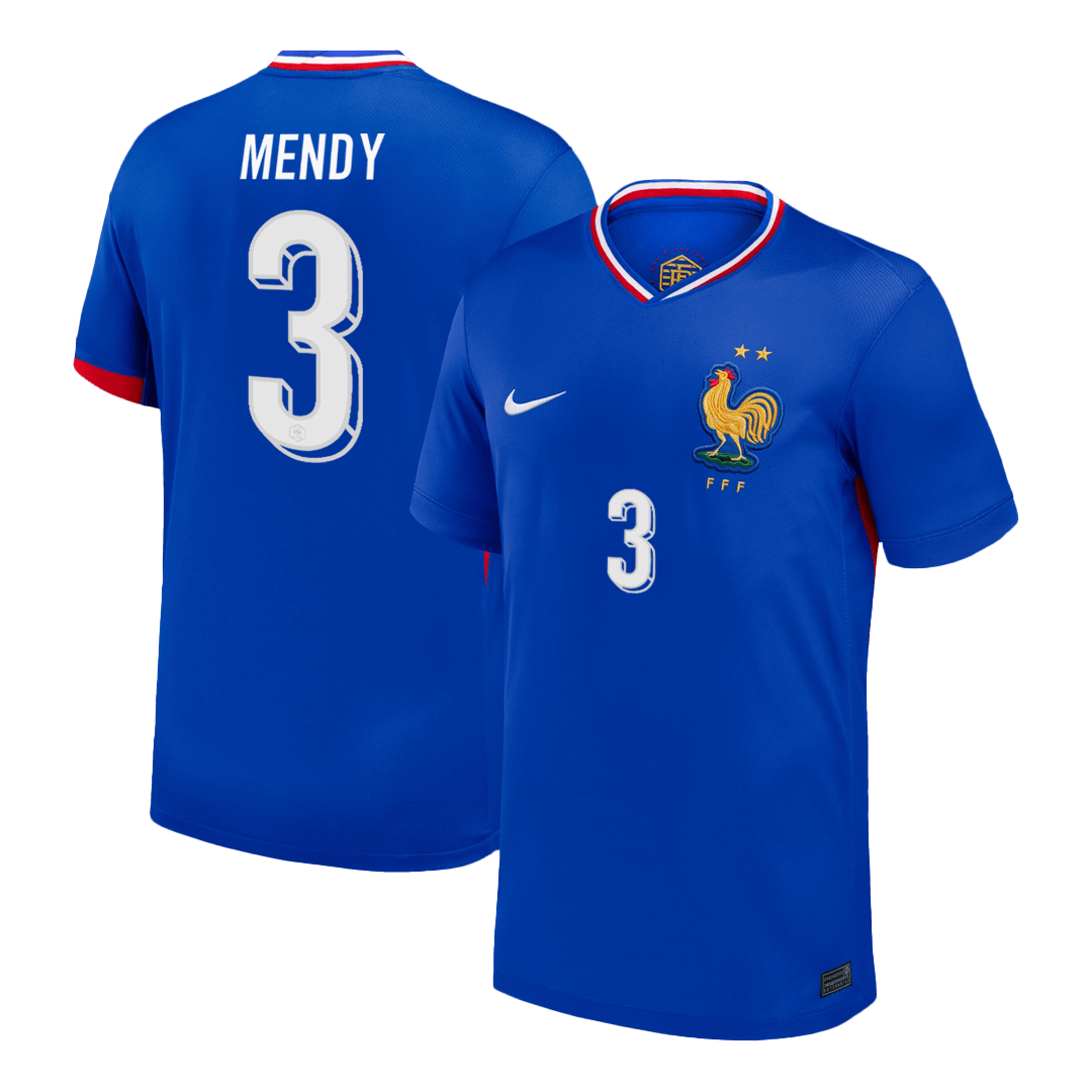 MENDY #3 France Home Soccer Jersey