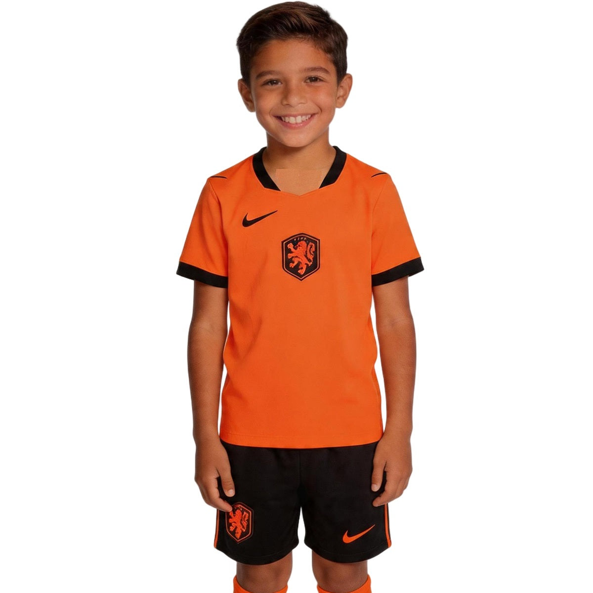 Kids Netherlands Home Soccer Kit 2026 World Cup Jersey