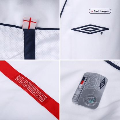 Retro SCHOLES #8 2002 England Home Soccer Jersey