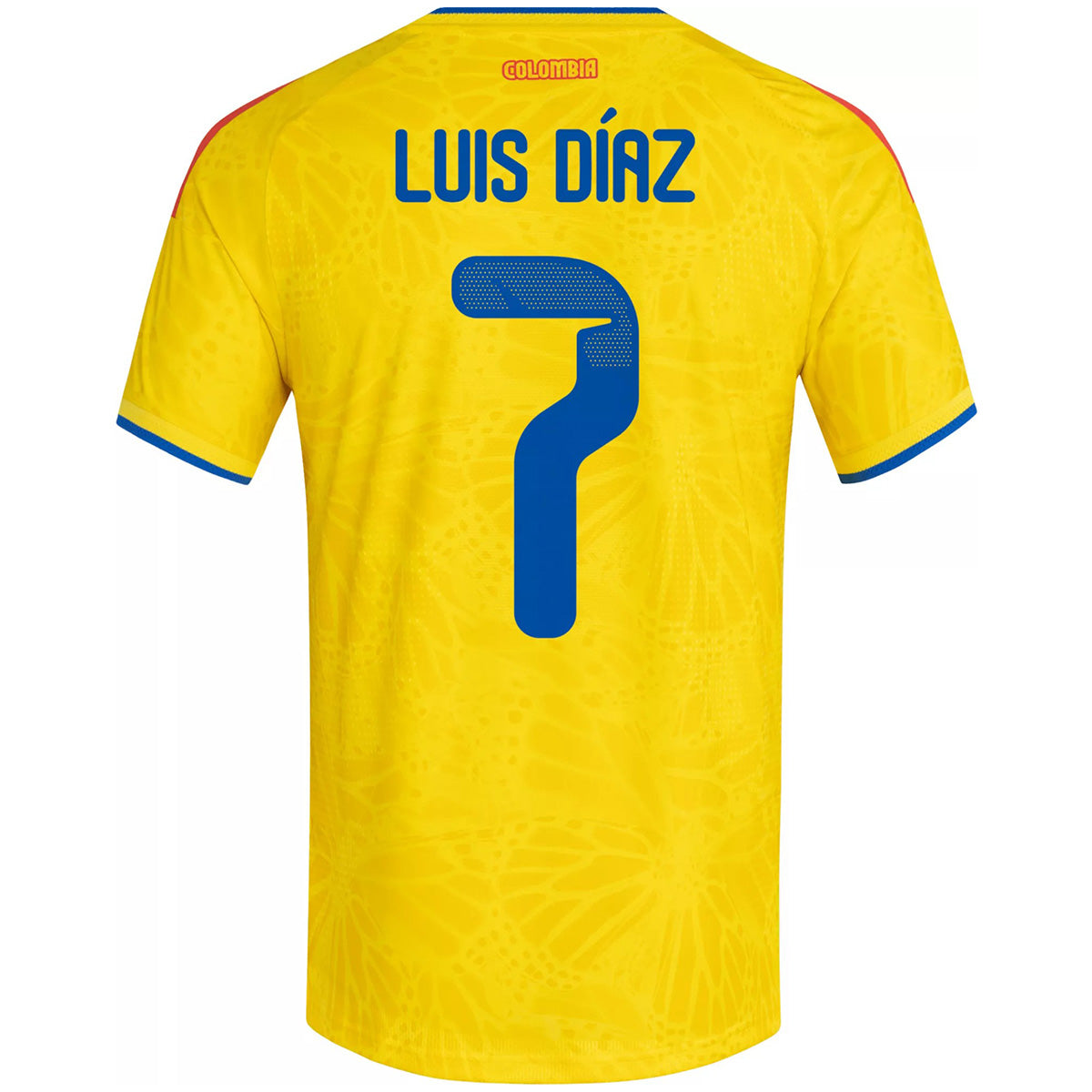 [Authentic] Luis Diaz #7 Colombia Home 2026 World Cup Jersey