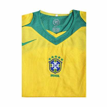 Ronaldinho #10 Retro Brazil Home Jersey 2004