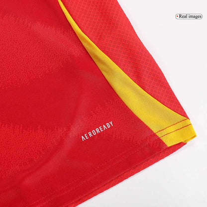 Kids Spain Home Soccer Kit 2024 Euro Cup Jersey