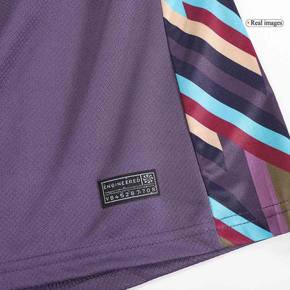 Kids England Away Soccer Kit 2024 Euro Cup Jersey