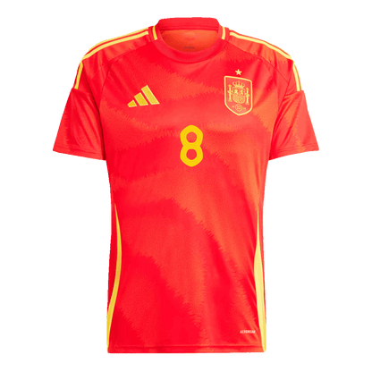 FABIÁN #8 Spain Home Soccer Jersey Euro