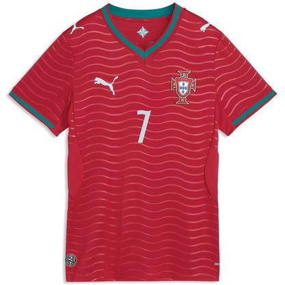 Ronaldo #7 Women's Portugal Home 2026 World Cup Jersey
