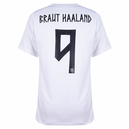 Braut Haaland #9 Norway Third Whiteout 2026 World Cup Jersey