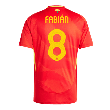 FABIÁN #8 Spain Home Soccer Jersey Euro